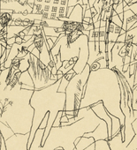 George Grosz. Texas Picture for My Friend Chingachgook (Texasbild für meinen Freund Chingachgook) from The First George Grosz Portfolio (Erste George Grosz-Mappe). (1915-16, published 1916-17)