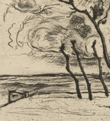 Heinrich Nauen. Landscape (Landschaft). (1909)