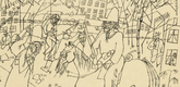 George Grosz. Texas Picture for My Friend Chingachgook (Texasbild für meinen Freund Chingachgook) from The First George Grosz Portfolio (Erste George Grosz-Mappe). (1915-16, published 1916-17)