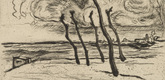 Heinrich Nauen. Landscape (Landschaft). (1909)