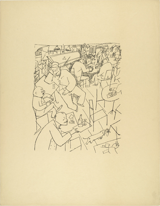 George Grosz. Joint (Kaschemme) from The First George Grosz Portfolio (Erste George Grosz-Mappe). (1916, published 1916-17)