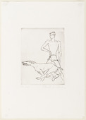 Renée Sintenis. Boy with Dog (Junge mit Hund). (c. 1923)