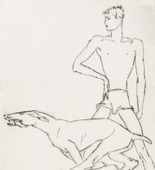Renée Sintenis. Boy with Dog (Junge mit Hund). (c. 1923)