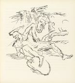 Oskar Kokoschka. Dying Warrior (Sterbender Krieger) (plate, folio 18) from Ann Eliza Reed. 1952