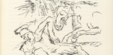 Oskar Kokoschka. Dying Warrior (Sterbender Krieger) (plate, folio 18) from Ann Eliza Reed. 1952