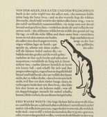 Gerhard Marcks. Cat (Katze) (in-text plate, page 15) from Tierfabeln des Aesop (Aesop's Fables). (1950, print executed 1949-50)
