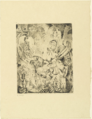 Carl (Carlo) Mense. Good Friday (Karfreitag) from the periodical in portfolio form Die Schaffenden, vol. 1, no. 4. (1919)