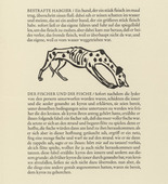 Gerhard Marcks. Dog (Hund) (in-text plate, page 17) from Tierfabeln des Aesop (Aesop's Fables). (1950, print executed 1949-50)
