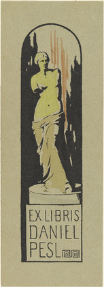 Franz Marc. Bookplate Daniel Pesl II (Exlibris Daniel Pesl II). (c. 1902)