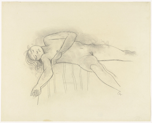 Karl Hofer. Reclining Nude. (c. 1948)