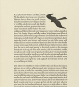 Gerhard Marcks. Hawk in Flight (Habicht im Fluge) (in-text plate, page 19) from Tierfabeln des Aesop (Aesop's Fables). (1950, print executed 1949-50)