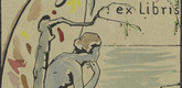 Franz Marc. Book Plate Franz Marc II (Ex Libris Franz Marc II). (1905)