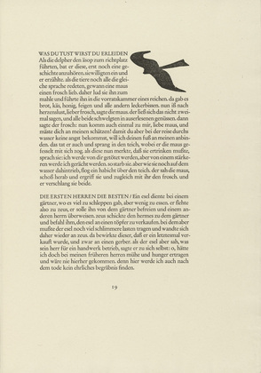 Gerhard Marcks. Hawk in Flight (Habicht im Fluge) (in-text plate, page 19) from Tierfabeln des Aesop (Aesop's Fables). (1950, print executed 1949-50)