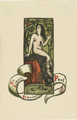 Franz Marc. Bookplate Daniel Pesl I (Exlibris Daniel Pesl I). (1901)