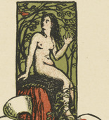 Franz Marc. Bookplate Daniel Pesl I (Exlibris Daniel Pesl I). (1901)