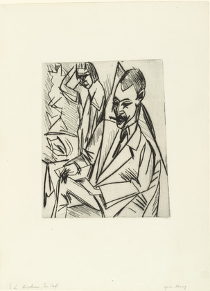 Ernst Ludwig Kirchner , Berlin. Gewecke and Erna (Gewecke und Erna). (1913)