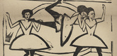 Ernst Ludwig Kirchner. Varieté (in-text plate, title page) from the periodical Der Sturm. Wochenschrift für Kultur und Künste, vol. 2, no. 71 (Aug 1911). 1911