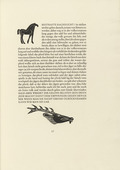 Gerhard Marcks. Horse (Pferd) and Stag's Head (Hirschkopf) (in-text plates, page 27) from Tierfabeln des Aesop (Aesop's Fables). (1950, print executed 1949-50)