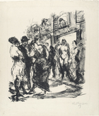 Max Beckmann. Ulrikus Street in Hamburg (Ulrikusstrasse in Hamburg). (1912), dated 1913