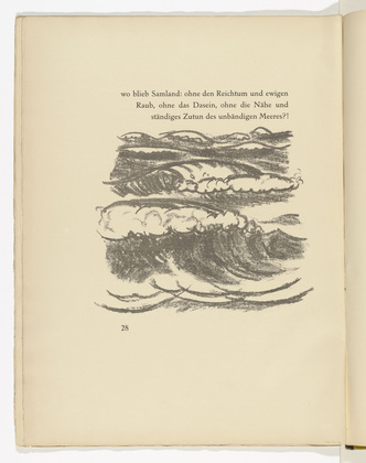 Max Pechstein. Untitled (in-text plate, page 28) from Die Samländische Ode (The Samland Ode). 1918 (executed 1917)