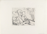 Max Beckmann. Moribund Old Man (Sterbender Greis). (1913, published not before 1917)