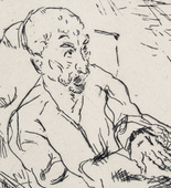 Max Beckmann. Moribund Old Man (Sterbender Greis). (1913, published not before 1917)