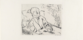 Max Beckmann. Moribund Old Man (Sterbender Greis). (1913, published not before 1917)