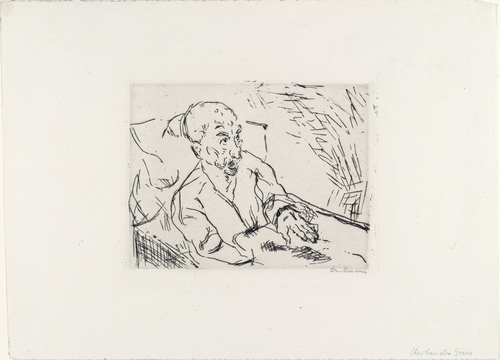 Max Beckmann. Moribund Old Man (Sterbender Greis). (1913, published not before 1917)