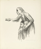 Käthe Kollwitz. Woman Entrusts Herself to Death (Frau vertraut sich dem Tode an) from the series Death (Tod). (1934)