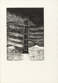 Gerhard Marcks. Tower of Babel (Turm zu Babel) (plate, page 13) from The Tower of Babel. 1957 (print executed 1956)