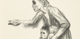 Käthe Kollwitz. Woman Entrusts Herself to Death (Frau vertraut sich dem Tode an) from the series Death (Tod). (1934)