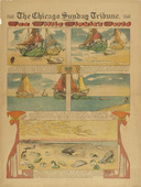 Lyonel Feininger. Wee Willie Winkie's World from The Chicago Sunday Tribune. December 2, 1906