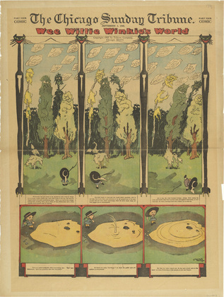 Lyonel Feininger. Wee Willie Winkie's World from The Chicago Sunday Tribune. September 2, 1906