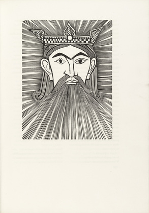 Gerhard Marcks. God, The Father (Gottvater) (plate, page 27) from The Tower of Babel. 1957 (print executed 1956)