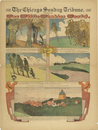 Lyonel Feininger. Wee Willie Winkie's World from The Chicago Sunday Tribune. November 25, 1906
