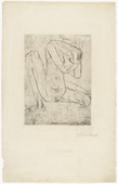 Wilhelm Lehmbruck. Cowering Woman III (Kauernde III). (1914?, printed 1920)