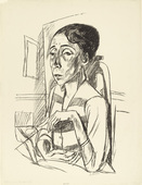 Max Beckmann. Portrait of the Dancer Sent M'Ahesa (Bildnis der Tänzerin Sent M'Ahesa). (1921)