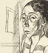Max Beckmann. Portrait of the Dancer Sent M'Ahesa (Bildnis der Tänzerin Sent M'Ahesa). (1921)