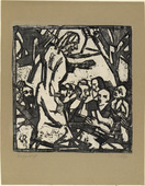Christian Rohlfs. Sermon on the Mount (Bergpredigt). (1916)