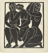 Moissey Kogan. Three Nudes (Drei Akte). (c. 1926-29)