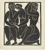 Moissey Kogan. Three Nudes (Drei Akte). (c. 1926-29)