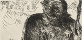 Lovis Corinth. David and Goliath (David und Goliath) for the illustrated book Saul and David. The Two Books Samuel (Saul und David. Die beiden Bücher Samuelis). (1923)