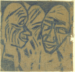Christian Rohlfs. Large Heads (2 Heads I) [Grosse Köpfe (2 Köpfe I)]. (1921), dated 1933