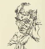Ludwig Meidner. Portrait of Raoul Hausmann (Bildnis Raoul Hausmann). 1914