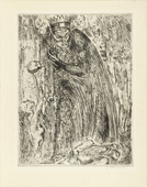 Wilhelm Lehmbruck. Macbeth V (annual print for the Association of the Friends of the Marées-Society). (1918, posthumously published 1920/21)