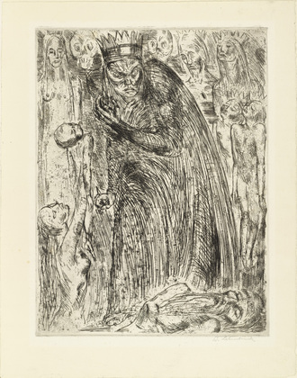 Wilhelm Lehmbruck. Macbeth V (annual print for the Association of the Friends of the Marées-Society). (1918, posthumously published 1920/21)
