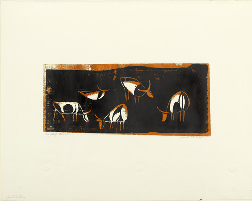 Ewald Mataré. Nocturnal Pasture (Nächtliche Weide). (1929)