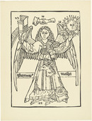 Hannah Höch. The Prophet Matthew (Der Prophet Matthäus) (plate, loose leaf) from the periodical Das Kunstblatt, vol. 1, no. 4 (Apr 1917). 1917