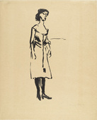 Emil Nolde. Tingel-Tangel Singer (Tingel-Tangel-Sängerin). 1907