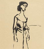 Emil Nolde. Tingel-Tangel Singer (Tingel-Tangel-Sängerin). 1907